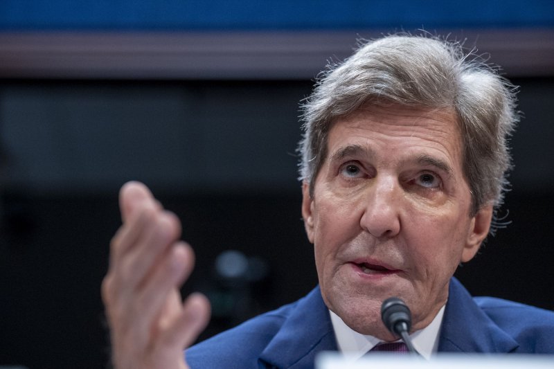 State Department special presidential envoy for climate John Kerry praised China for its efforts on renewables but urged it to slow the expansion of its coal-powered plants.  Photo by Ken Cedeno/UPI